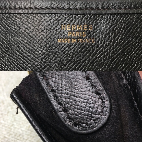 Authentic HERMES Evelyne GM bag black leather - Picture 13 of 16